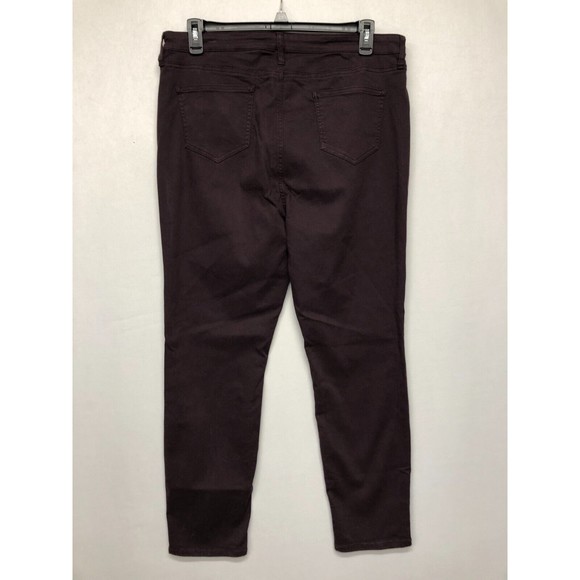 Buffalo David Bitton Women Hanna High Rise Skinny Jeans Size 16 Burgundy B241 20 - Picture 13 of 15